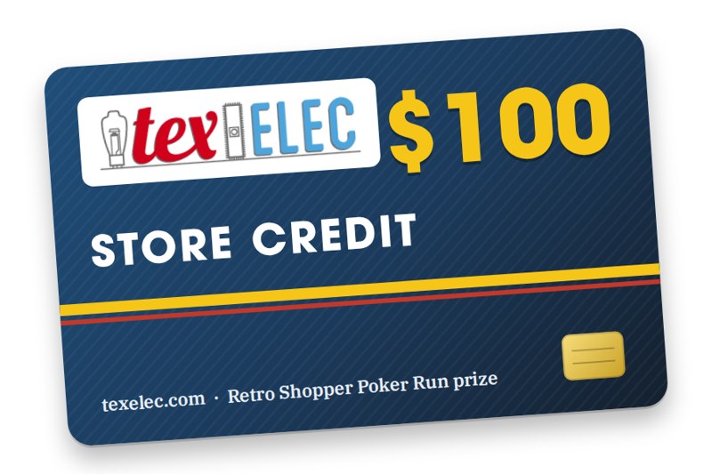 $100 TexElec store credit, donated by TexElec